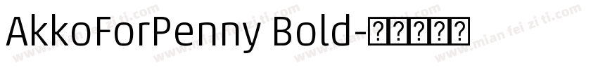 AkkoForPenny Bold字体转换